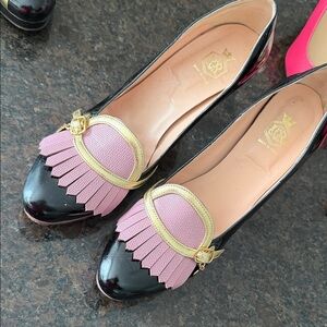 Elegant Black and Pink Women's Shoes